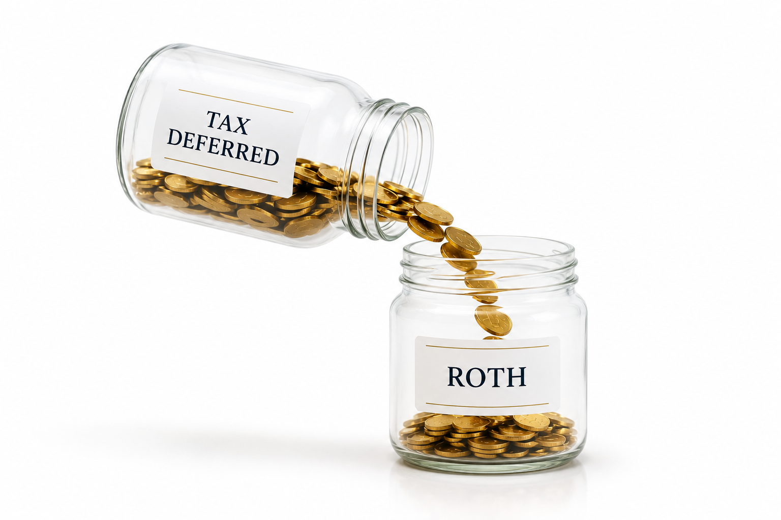 money tax deferred going to roth jar